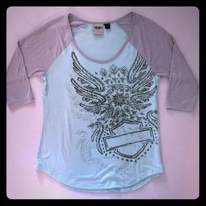 Harley-Davidson 3/4 sleeve, size SM, gently used.